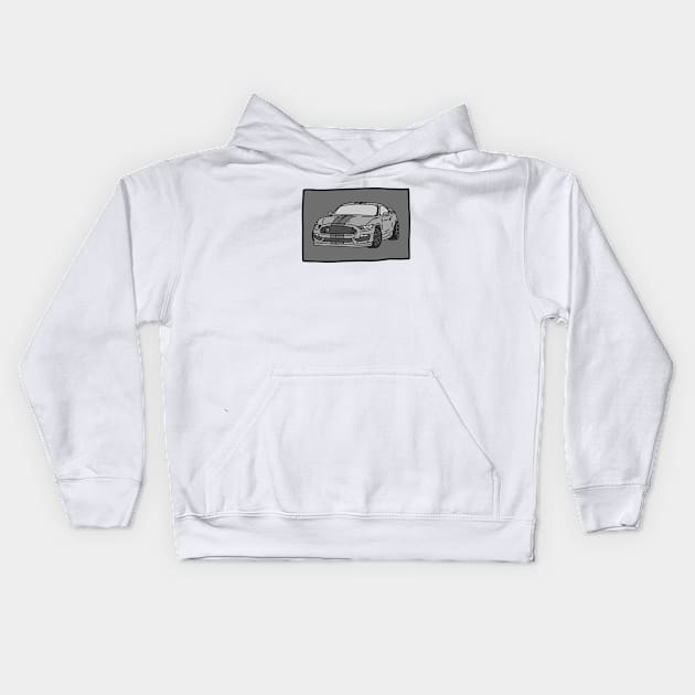 sport car Kids Hoodie by fokaction